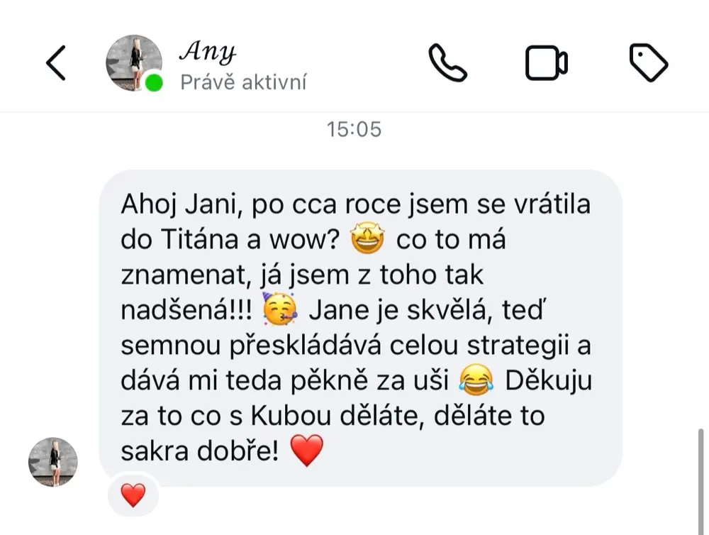 Originální screenshot zkušenosti ze zdroje JANE., archivní položka 006; plné znění je dostupné po otevření.